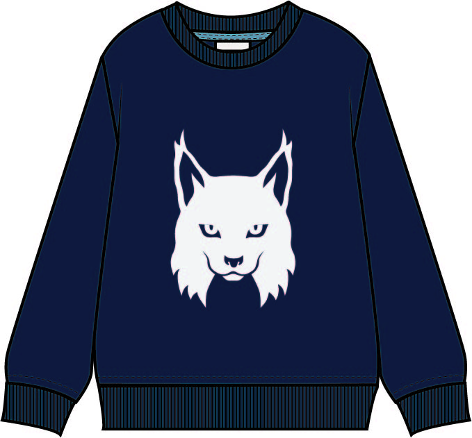 sweatshirt lince azul marinho frente