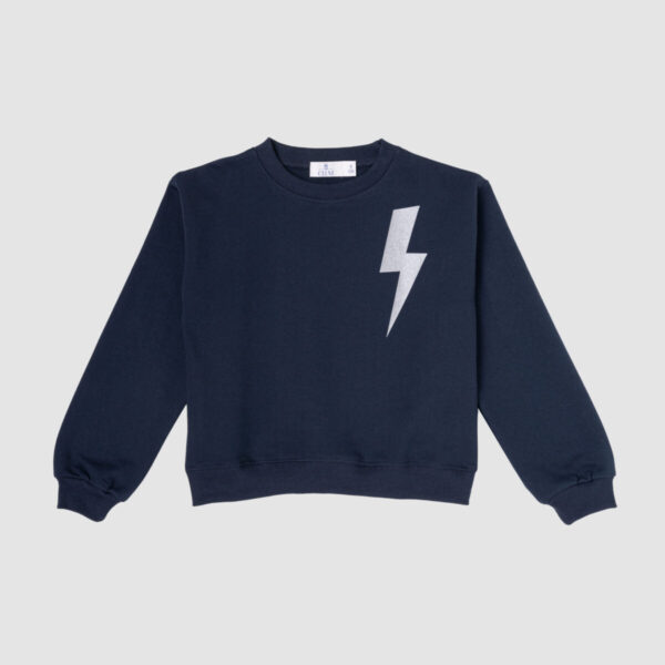 Sweatshirt Lightning — Navy Blue